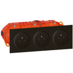 Legrand - kit triple prise de courant 2p + t 16a pr�c�bl�es finition noir