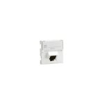 Prise rj45 catgorie 6 ftp incline  45 mosaic 2 modules blanc legrand 076505