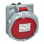 Prise fixe p17 ip66 / 67 63a de 380v  415v 3p + n + t legrand 555589