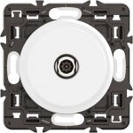 Prise tv m�le c�liane - blanc + support, � �quiper d'une plaque - legrand