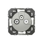 Prise tv r sat 1 cble dooxie finition alu (600453)