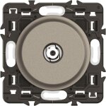 Legrand - prise tv simple type f  visser cliane - enjoliveur titanium et support