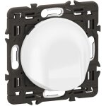 Sortie de c�ble c�liane - blanc avec support, � �quiper d'une plaque - legrand