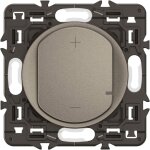 Legrand - variateur 2 fils céliane toutes charges - enjoliveur titanium et support Legrand - variateur 2 fils céliane toutes charges - enjoliveur titanium et support