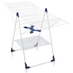 Leifheit - flex séchoir sur pied classic 250, blanc / bleu Leifheit - flex séchoir sur pied classic 250, blanc / bleu