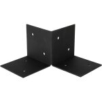 Lment de plancher de pergola noir pour poteaux de 12 x 12 cm -