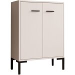 Lettiemobili - buffet bas de salon 2 portes 60x84x30cm meuble d'appoint armoire de rangement modèle lander ... Lettiemobili - buffet bas de salon 2 portes 60x84x30cm meuble d'appoint armoire de rangement modèle lander ...