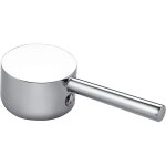 Levier de poign�e de robinet avec bouton de couleur chaude et froide pour robinet � poign�e unique avec ...