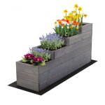 Levigne - carr potager escalier en bois gris