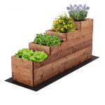 Levigne - carr potager escalier en bois marron