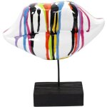 L�vres d�coration sculpture color�e debout c�ramique