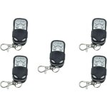 Leyf - lot de 5 t�l�commandes universelles pour porte de garage 433 mhz - t�l�commande 4 canaux - compatible ...