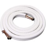 Liaison cuivre 1 / 4 - 3 / 8 3m - tuyau en cuivre isol - climatiseur tuyaux raccords - double paire ...