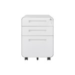 Liberté - caisson mobile, meuble rangement bureau , avec 3 tiroirs, 46 x 40 x 58 cm , simple, blanc Liberté - caisson mobile, meuble rangement bureau , avec 3 tiroirs, 46 x 40 x 58 cm , simple, blanc