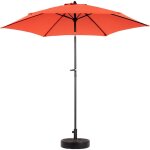 Libert� - parasol d'ext�rieur double face de 4, 5 m, grand format, avec manivelle, orange