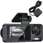 2 camras dash cam multi - langue clair enregistrement vido de voiture camscope grand angle camra ...