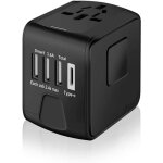 Lifcausal - adaptateur secteur de voyage international universel avec usb haute vitesse 2, 4 a, chargeur ... Lifcausal - adaptateur secteur de voyage international universel avec usb haute vitesse 2, 4 a, chargeur ...