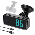 Lifcausal - affichage tte haute gps avec compteur de vitesse numrique commutable km / h / mph, cran ...