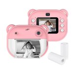 Appareil photo  impression instantane pour enfants appareil photo numrique 1080p avec double objectif ...