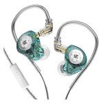 Lifcausal casque de monitoring scnique kz edx pro avec double unit dynamique magntique - basses puissantes, ...