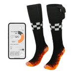 Lifcausal - chaussettes chauffantes lectriques rechargeables pour homme / femme - contrle par appli, ...