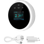 Dtecteur de fuite de gaz wifi alarme de gaz domestique tuya app moniteur de temprature rveil affichage ...