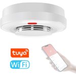 Détecteur de fumée tuya wifi, capteur d'alarme sonore de protection contre les incendies, application ... Détecteur de fumée tuya wifi, capteur d'alarme sonore de protection contre les incendies, application ...