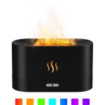 Lifcausal - humidificateur  brume de simulation flamme avec veilleuse 7 couleurs, diffuseur d'huiles ...