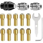Jeu de mandrins pour perceuse avec changement rapide, 2 crous 4485, 1 mandrin imprial 4486, 10 pices ...