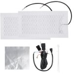 Kit de chauffage de sige en fibre de carbone 12 v avec interrupteur haute temprature et basse housse ...