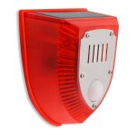Lampe stroboscopique solaire avec dtecteur de mouvement pir, alarme  induction infrarouge pour le corps ...