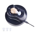 Mini appareil auditif rechargeable de type oreille interne, amplificateur de son avec base de recharge ...