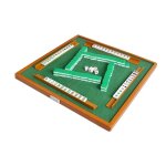 Mini ensemble de mahjong avec table de mahjong pliante ensemble de jeu de mah jong portable pour les ...