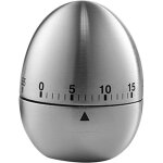 Lifcausal - minuteur de cuisine en forme d'?uf, mécanique en acier inoxydable, alarme rotative, compte ... Lifcausal - minuteur de cuisine en forme d'?uf, mécanique en acier inoxydable, alarme rotative, compte ...