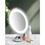 Lifcausal - miroir de maquillage grossissant 10x avec lumière led pour salle de bain, rond, rotatif à ... Lifcausal - miroir de maquillage grossissant 10x avec lumière led pour salle de bain, rond, rotatif à ...