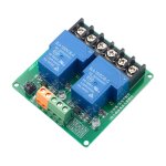 Module de relais dc 12v 30a  2 canaux avec isolation optocoupleur, dclenchement haut / bas