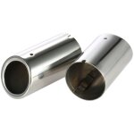 Paire de embouts d'chappement en acier inoxydable pour vw golf, tiguan, passat, touran et bmw 325i, ...