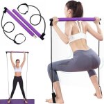 Lifcausal - pilates exercise bar with resistance band, for whole - body workouts, yo
