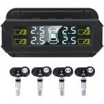 Système de surveillance de la pression des pneus, tpms sans fil à énergie solaire avec 5 modes d'alarme, ... Système de surveillance de la pression des pneus, tpms sans fil à énergie solaire avec 5 modes d'alarme, ...