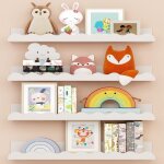 Lifcausal - tagère à livres flottante à quatre étages pour chambre d'enfant Lifcausal - tagère à livres flottante à quatre étages pour chambre d'enfant