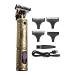Tondeuse  cheveux pour hommes avec cran lcd tondeuse de barbier sans fil kit de coupe de cheveux tondeuse ...