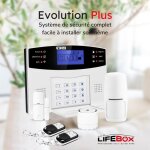 Evolution plus, systme d'alarme sans fil connecte wifi / gsm compatible androd et ios