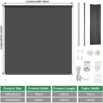 Liferun - auvent vertical, store enrouleur, store vertical marquise de balcon, store d'intimit, protection ...