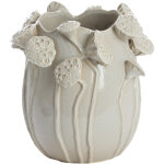 Light&living - vase en c�ramique lavci brillant gris clair ? 26, 5x25, 5x26, 5 cm