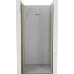 Mexen - lima porte de douche pliante 70 cm, transparent, dor - 856 - 070 - 000 - 50 - 00