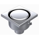 Limatec - siphon de sol inox sortie verticale electropoli 100 mm inviolable - 1040f