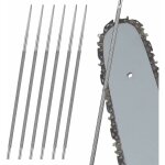Limes rondes, 6 pcs 5. 2mm limes d'afftage pour trononneuse affute chaine tronconneuse, pour affter ...