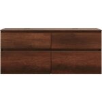 Lin20 meuble sous - lavabo avec plan de toilette, 2 - burgbad