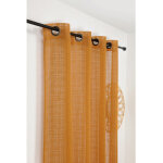 Linder - voilage � carreaux 145x260cm 'kelsch' - 145x260cm - orange