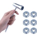 Linduxe cl� � cha�ne 13 x 19 mm avec 6 �crous de barre pour stihl 017 018 019 020 021 023 024 025 026 ...